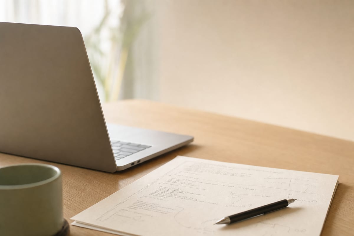 Programming — laptop turned away from camera