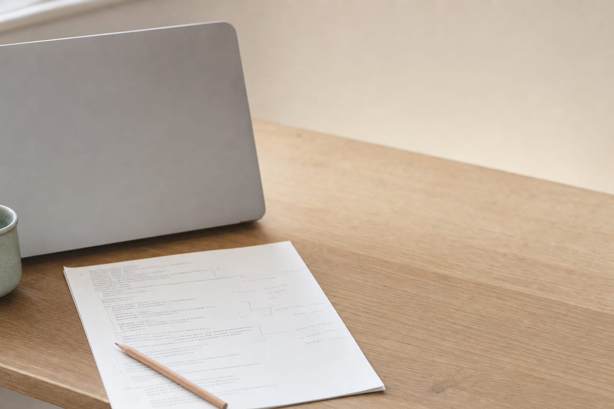 Technology — laptop turned away from camera